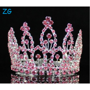 Mini Rose Rhinestone Full Hair Crown Tiara Party Mariée Bijoux Prom